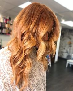 27 Best Strawberry Blonde Hair Color Ideas (Pictures for 2022) Blond Copper Hair, Strawberry Ginger Hair, Strawberry Blonde Hair With Highlights, Strawberry Blonde Balayage, Strawberry Blonde Hair Color Ideas, Black Cherry Hair, Hair Color Mahogany, Mahogany Hair, Ash Blonde Hair Colour