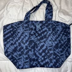 Blue Tie-Dye Victoria’s Secret Tote Bag. Nwot!! Never Used!! Casual Weekend Bag For Spring, Trendy Victoria's Secret Vacation Bag, Casual Weekend Beach Shoulder Bag, Casual Weekend Shoulder Beach Bag, Blue Tote Bag For Weekend, Victoria's Secret Summer Vacation Bags, Victoria's Secret Casual Shoulder Bag For Everyday Use, Casual Victoria's Secret Tote Shoulder Bag, Casual Victoria's Secret Shoulder Bag For Everyday Use