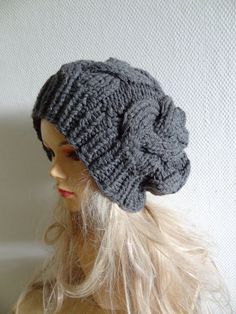 Knit Slouchy Hats, Velvet Turban, Oversized Hat, Big Hat, Slouchy Hat, Slouchy Beanie, Winter Mode, Knitted Hat, Knit Or Crochet