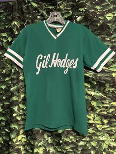 Vintage Gil Rogers Pullover V Neck Baseball Jersey Green White Pullover Junior M | eBay College Shirt Ideas, Senior Merch, Vintage Baseball Jersey, Volleyball Jerseys, Sport Shirt Design, Softball Jerseys, White Pullover, College Shirts, Baseball Design