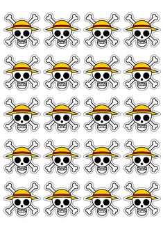 pirate skull and crossbones stickers on a white background stock photo - budget cut outs