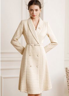 Tweed is the soul of this coat, a powerful expression of women's elegance and confidence. Shawl collar Double-breasted button closure Detachable belt Fit & flare silhouette Polyester, spandex Item #6624 Women's tweed coat dress for the spring & fall season SIZE INFO XS=US2=UK6=EU32 S=US4-6=UK8-10=EU34-36 M=US8-10=UK12-14=EU38-40 ★★Please advise your height and weight, and I will make sure you choose the right size. Womens Tweed, Tweed Coat, Belted Coat, Height And Weight, Shawl Collar, Choose The Right, Coat Dress, Spring And Fall, The Soul