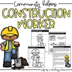 the construction worker worksheet for community helpers