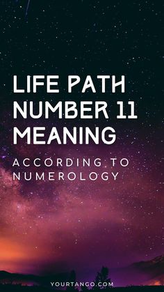 the words life path number 1 meaning according to numerology on a night sky background