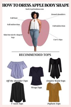 Flutter sleeve tops add volume and interest to the shoulder area, which helps balance out the proportions of an apple-shaped body. The sleeves divert attention upward and away from the waist, creating a more balanced silhouette. How To Dress An Apple Body Shape, Dresses For Apple Shape