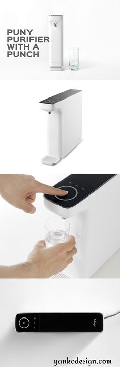 an advertisement for a new appliance that is designed to look like a device