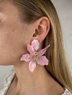 Relax and enjoy your shopping  - everything is just  $27 Chic Pink Flower Earrings For Spring, Elegant Flower Earrings For Beach, Elegant Flower-shaped Earrings For Beach, Spring Flower Earrings For Parties, Chic Spring Flower Earrings For Pierced Ears, Spring Flower Earrings For Pierced Ears, Chic Pink Flower Earrings Gift, Chic Spring Flower Earrings, Chic Pink Flower Earrings For Party