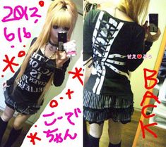 Rock Gyaru, Rokku Gyaru Fashion, Goth Substyles, Gyaru Rokku, Goshikku Gyaru, Rokku Gyaru, Girls Fasion, Gyaru Fashion, B Fashion