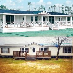 before and after pictures of a mobile home