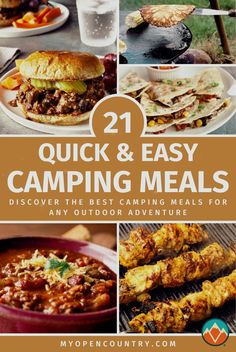 Feed a crowd with these easy and cheap camping meals designed for large groups. From hearty breakfasts in the crockpot to premade dinners and lunches outdoors, find the best and healthiest options to keep everyone satisfied. These recipes are perfect for RV camping or any large family outdoor adventure. Healthy Camping Meals Clean Eating, Recipes For Camping Make Ahead, Solo Camping Meals, Crockpot Camping Meals, Cheap Meals For A Crowd, Car Camping Meals