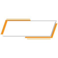 an orange and white rectangle shaped object on a white background