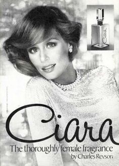 BEM-VINDO AO E.S.P FASHION BLOG BRASIL: Gender Bender: Ciara by Revlon (1973) Revlon Cosmetics, Fragrance Ad, Jean Shrimpton, Makeup Ads, Perfume Ad, Lauren Hutton, Retro Beauty, Diana Vreeland, Perfume Reviews