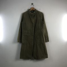 PLEASE READ DESCRIPTION BELOW BEFORE BUYING👇🏻 *ITEM:Isabel Marant Trench Coat *ITEM DETAILS: 👇🏻 Please be aware that all vintage items will usually show a few signs of wear or fading due to age, but anything visible such as stains or holes, and serious flaws have been photographed.For any further information on this item please contact us and we will be happy to help. *SIZE:SMALL *ACTUAL SIZE MEASUREMENT: 👇🏻 *PIT TO PIT(WIDTH):19"INCHES *LENGTH(FROM SHOULDER): 38"INCHES  15&24 *ALL MEASUREMENTS ARE TAKEN WITH THE GARMENT FLAT ON THE GROUND *VIEW FULL SHOP HERE: https://www.etsy.com/shop/Tracstore *SHIPPING: (WITH ONLINE TRACKING NUMBER ) *DHL EXPRESS SHIPPING:4-6 BUSINESS DAYS *Don't Worry About Customs Tax or Fees. I usually Declare As 'Gifts' And Low Value  *ANY QUESTION WILL ANSWE Trenchcoat Style, Womens Trench Coat, Trench Coat Style, Coat Style, Trench Coats Women, Outfits Fashion, Coat Fashion, Green Jacket, Windbreaker Jacket