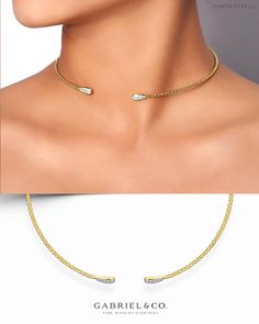 14K Yellow Gold Fashion Necklace NK6343Y45JJ #GabrielNY #DiamondJewelry #FineJewelry #GabrielAndCo #UniqueJewelry#FineJewelry#FashionJewelry#UniqueJewelry#GiftIdeas#UniqueGifts#DiamondJewelry #Jewelry #Necklaces#DiamondNecklace #GoldNecklace#YellowGoldNecklace Bridal Necklaces, Diamond Bar Necklace, Black Beaded Jewelry, Indian Jewellery Design, Gold Fashion Necklace, Authentic Jewelry, Beaded Choker Necklace, Bridal Jewelry Sets, Bridal Necklace