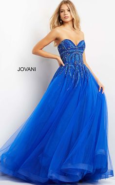 Jovani 07946 Strapless beaded bodice with a sweetheart neckline, beading goes into the top of the skirt, then the skirt is a ball gown. Evening Dress With Sheer Sweetheart Bodice, Fitted Evening Dress With Sheer Sweetheart Bodice, Elegant Tulle Bodice For Prom Season, Glamorous Ball Gown With Sweetheart Neckline, Glamorous Ball Gown With Sweetheart Neckline And Fitted Bodice, Elegant Strapless Embellished Ball Gown, Strapless Embellished Ball Gown For Gala, Beaded Evening Dress With Fitted Bodice For Prom, Fitted Bodice Evening Dress With Sequins And Sweetheart Neckline