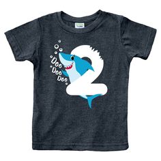 PRICES MAY VARY. Imported Pull On closure Machine Wash Baby Shark Two Two Two Birthday Boy, Baby Shark Birthday Party Boy, 2nd Birthday Shirt Boy, Second Birthday Boys, Baby Shark Birthday, 2nd Birthday Shirt, Shark Design, Charcoal Blue, Shark Birthday Party