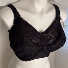 Goddess Full Coverage Black Lace Bra. Adjustable Wide Comfort Straps. Nwt. Smoke Free Home Black Full Cup Lace Bra, Black Lace Full Cup Bra, Goddess Bras, Satin Bra, Printed Bras, Nude Bra, Full Cup Bra, Black Lace Bra, Full Coverage Bra