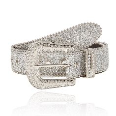 PRICES MAY VARY. Rhinestone belt for women made of alloy. Adorned with sparkling rhinestone,trendy and unique. Rhinestone Belt for Men Women length of the entire belt is 113cm/44.5inch.Belts can always be adjusted to fit your waistline. Bling leather Belt for Jeans Pants exquisite design, match with all outfits . You can wear rhinestone belts to parties, night clubs, country concerts,music festivals, dates and more, Fits and looks great. Sparkle studded belts is a good choice to share with good Bb Belts, Night Out Clothes, Women's Party Wear, Bb Belt, Sequin Jeans, Y2k Girls, Cowgirl Jeans, Girls Belts, Diamond Accessories