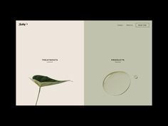 the website is designed to look like a plant