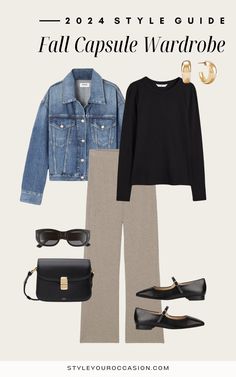 My Essential 2023 Fall Capsule Wardrobe: Minimal & Effortless! Capsule Wardrobe Minimal, Chic Capsule Wardrobe, Capsule Wardrobe Casual, Capsule Wardrobe Women, Vintage Wash Jeans, Capsule Wardrobe Essentials, Weekend Outfits, Fall Wardrobe Essentials, Classic Style Outfits