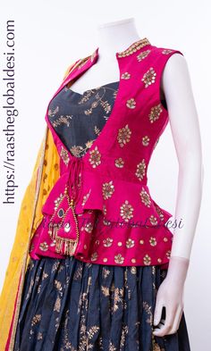 Long Blouse Designs, Sari Blouse Designs, Lehenga Online, Choli Designs, Kids Designer Dresses, Kurti Designs Party Wear