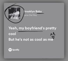 an ad for the spotify website with a photo of a woman in glasses and text that reads yeah, my boyfriend's pretty cool but he's not as cool as me