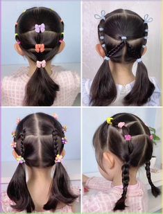 Cool Hairstyles for Little Girls on Any Occasion Kiki Hairstyles, Hair Bun Stick, Baby Girl Hairstyle, Bun Stick, Baby Hairstyle, Another Braid, Heart Shaped Face Hairstyles, Hairstyles Design, Girls Hairstyles Easy