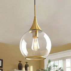 a light that is hanging from a ceiling