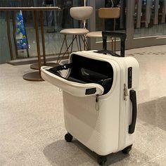 Color: White, Luggage Size: 26" Lightweight Suitcase, Lightweight Luggage, Luggage Trolley, Luggage Sizes, Bag Suitcase, Carry On Suitcase, Suitcase Traveling, Carry On Luggage, Caster