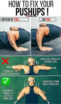 how to fix your push ups and get rid from back pain with this exercise poster