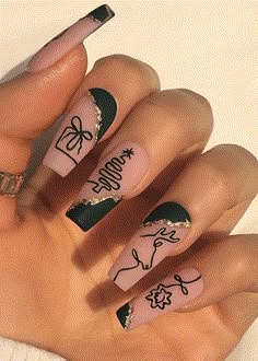 Tips Nails, Aesthetic Nail, Unghie Nail Art, Winter Nails Acrylic, Christmas Gel Nails, Her Nails, Christmas Nails Acrylic, Designs Nail, Ideas Nails