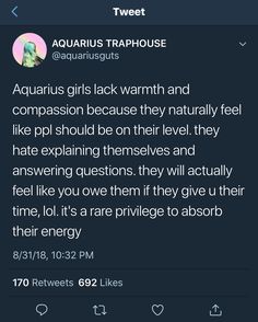 tweet from aquarius on twitter