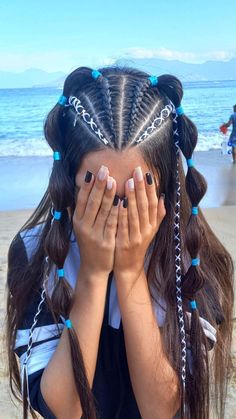 Braids Long, Hairstyles Bubble, Braids Volleyball, Bubble Braids, Single Braids, Hairstyles For