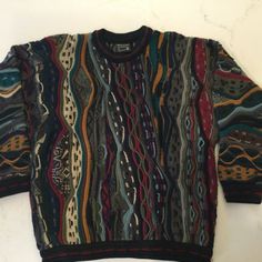 Coogi Men’s Xl Sweater Wool - Heavier Weight Gently Used And Well Cared For, With No Smell, Stains, Snags Or Tears. Flat Measurements: Pit To Pit Is 25” Pit To Waist Is 16” Sleeve To Sleeve Is 66” Shoulder To Sleeve Is 24” Smoke And Pet Free Environment. Coogie Sweater Outfit, Men’s Grunge Style, Punk Clothing Men, Men’s Tops, 70s Fashion Men Casual, 70s Clothes Men, Grandpa Sweater Aesthetic Men, Coogi Sweater Men Outfit, Grandpa Fits