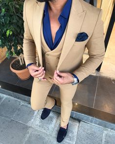 Beige Suits For Men, Men Suits Wedding, Prom Suits For Men, Beige Suits, Wedding Suits Groom