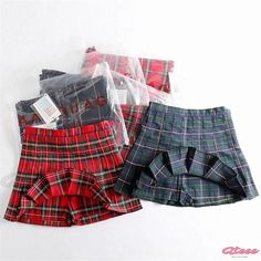 Qteee - Academy High Waist Slim Fit Plaid Pleated Skirt - Mini Skirt Pleated Skirts Knee Length, Tartan Pleated Skirt, Slim Fit Skirts, Plaid Pleated Skirt, A Line Mini Skirt, Printed Midi Skirt, Skirt Mini, Body Con Skirt, Pleated Midi Skirt