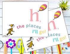 two children's books with the letters h, n, and l on them