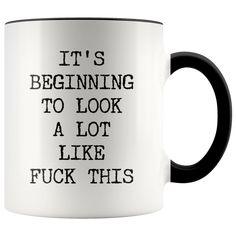 Funny Christmas Mug Rude Offensive Profanity It's Beginning to Look a – Cute But Rude Ceramics Cups, Funny Boss Gifts, Boss Humor, Funny Coffee Cups, Funny Gifts For Dad, Sarcastic Gifts, Fathers Day Mugs, Funny Fathers Day, Ceramic Coffee Cups