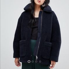 Out Of Stock, Bought From Asos. Only Worn A Few Times, Like Brand New. Super Warm And Fluffy. Skateboarder, Maxi Styles, Teddy Jacket, Teddy Coat, Summer Jacket, Shearling Coat, Pop Fashion, New Outfits, What To Wear