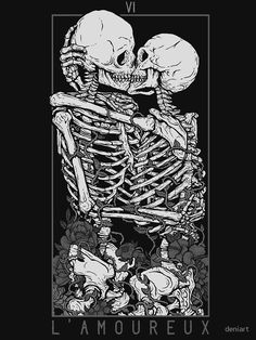 the skeleton tarot card poster