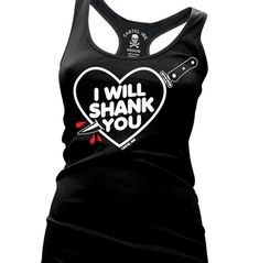 Make a bold statement with this stylish punk rock i will shank you women's racer back tank top. perfect for any occasion, this tank top is ideal for expressing your individual style and attitude. Punk Summer, Summer Tank Top, Distressed Shirt, Alternative Clothing, Summer Tank, Summer Tank Tops, Todays Outfit, Punk Style, Casual Tank Tops