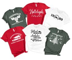 Christmas Vacation T-Shirt, Griswold Family Vacation Shirts, Matching Family Christmas Tees, Christmas Party Shirts, Xmas Holiday Shirt We're here to give you best Christmas shirt options for you. We want to make everyone smile with our cute , stylish and trendy graphic T-shirts. We can assured you this shirt will be perfect Christmas  gift  whether you will buy it yourself or for someone else. Christmas Group Shirt, Christmas Gift, Matching Christmas Family Shirt, Funny Christmas Saying Shirt, Family Christmas Gift, Holiday 2022 Shirt, Griswold Christmas Shirt BLACK TEXT is used for Yellow, Heather Peach, White, Athletic Heather ,Orange Other colored shirts have white text. MG Design Studio wishes you a pleasant shopping experience.  Please review all listing photos, they are carefully pi Christmas Vacation Matching Shirts, Family Vacation Shirts Matching, Christmas Family Vacation, Christmas Vacation Shirts, Griswold Family, Griswold Family Christmas, Griswold Christmas, Matching Christmas Shirts, Christmas Party Shirts