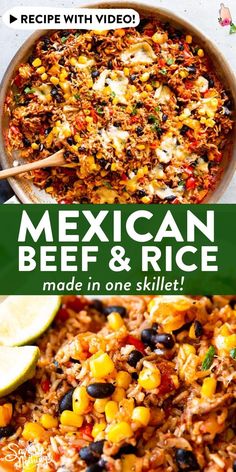 mexican beef and rice made in one skillet