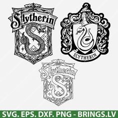 harry potter house crests svg eps dxf png