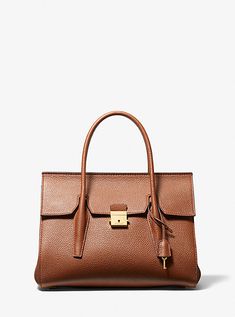 MED SATCHEL Satchel Outfit, Bag Wishlist, Tailored Dresses, Staple Wardrobe, Leather Weekender Bag, Leather Weekender, Michael Kors Shoulder Bag, Elegant Feminine, Handbag Heaven