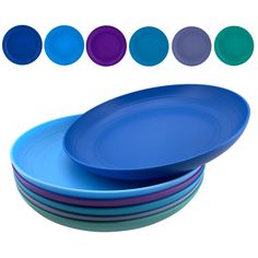 PRICES MAY VARY. 【𝗣𝗿𝗲𝗺𝗶𝘂𝗺 𝗤𝘂𝗮𝗹𝗶𝘁𝘆 𝗞𝗶𝗱𝘀 𝗣𝗹𝗮𝘁𝗲𝘀】- 6 piece round dinnerware set plates , 8.0 inch(20.3 cm) diameter and 1.0 inch(2.7 cm) high, bright and cheerful colored plates , lightweight , durable ,reusable and unbreakable 【𝐌𝘂𝗹𝘁𝗶𝗽𝘂𝗿𝗽𝗼𝘀𝗲】- AOYITE plates that are great for both indoor and outdoor use, Great everyday salad plate set. The break-resistant design makes this a nice kids’ plastic dinnerware set and also makes it ideal for camping or for use in RVs a Plates For Kitchen, Everyday Salad, Colored Plates, Plastic Dinnerware Sets, Lunch Party, Plastic Dinnerware, Kids Plates, Party Outdoor, Plastic Tumblers