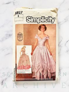 an image of a woman in a dress on the cover of a sewing pattern book