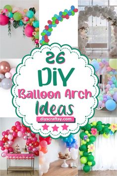 DIY Balloon Arch Balloon Arches Diy, Birthday Balloon Arch Ideas, Baloon Decoration Idea At Home, Diy Balloon Arch Stand, How To Make A Balloon Arch, Archway Diy, Easy Balloon Arch, Balloon Arch Ideas, Balloon Archway