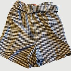 Cute, Belted, Size Medium Entro Shorts. Brand New, With Tags. Summer Plaid Bottoms For Day Out, Summer Plaid Bottoms For Vacation, Summer Plaid Shorts For Day Out, Trendy Plaid Bottoms For Day Out, High Waist Bottoms For Summer Picnic, High-waist Summer Bottoms For Picnic, High-waist Bottoms For Summer Picnic, Plaid High-waisted Shorts For Day Out, Casual Shorts With Elastic Waistband For Picnic