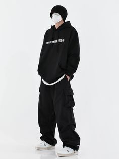 Pocket Joggers Outfit, Men Baggy Cargo Pants Outfit, Male Hip Hop Outfits, Korean Hip Hop Fashion Men, Mens Clothing Styles Baggy, Men Dance Outfits, Hiphop Dance Outfit Men, Dance Outfits Men, Hiphop Fashion Mens